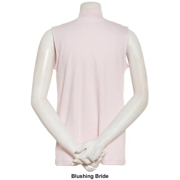 Petite Hasting & Smith Solid Sleeveless Mock Neck Top alternate view