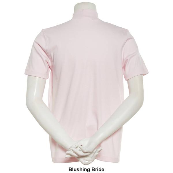 Womens Hasting & Smith Short Sleeve Mock Neck Top alternate view