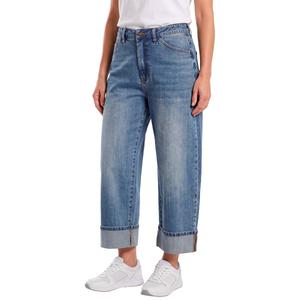 Womens Architect(R) Cuffed Ankle Wide Leg Barrel Jeans alternate view