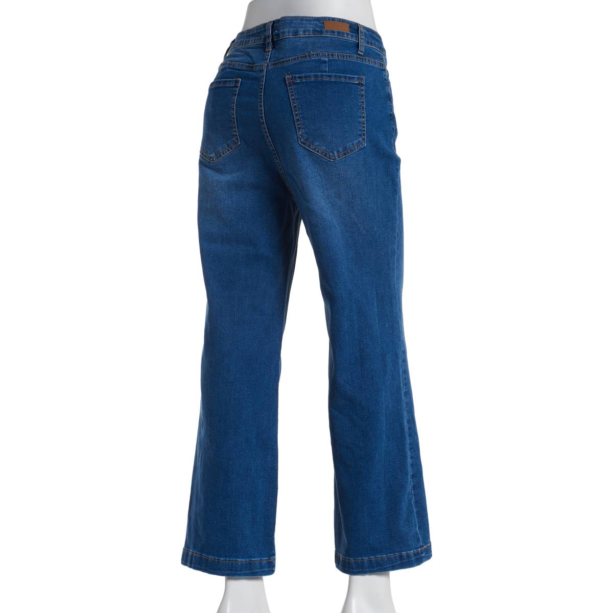 Womens Bleu Denim Trouser Straight Leg Jeans