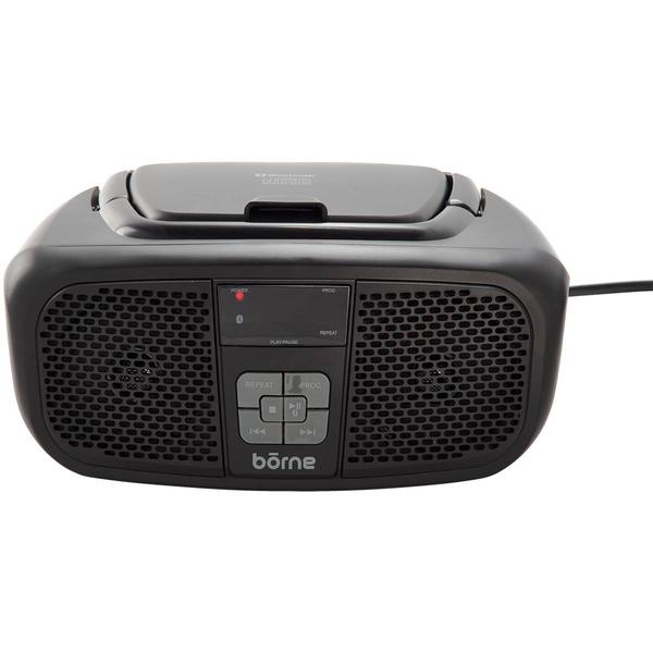 Borne Bluetooth Portable LED CD Boombox with AM/FM Radio