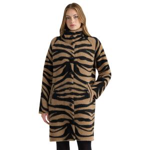 Womens NVLT Eyelash Strand Zebra Coatigan