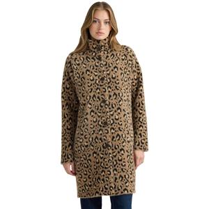 Plus Size NVLT Cheetah Eyelash Raglan Sleeve Coatigan
