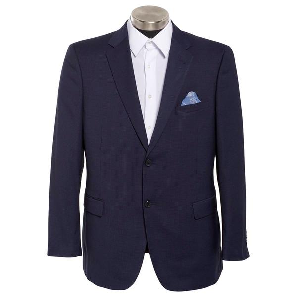 Mens Adolfo Regular Fit Stretch Suit Jacket - Blue/Grey