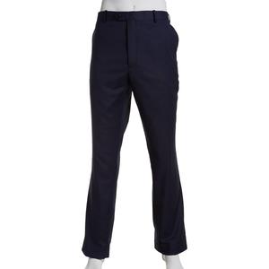 Mens Adolfo Portly Checkered Suit Pants - Navy Blue
