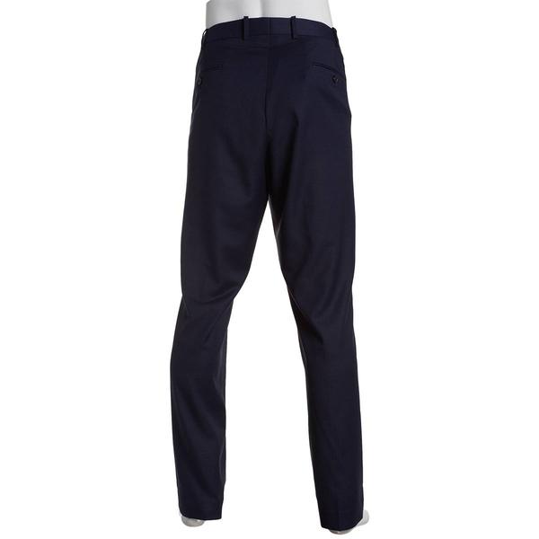 Mens Adolfo Portly Checkered Suit Pants - Navy Blue alternate view