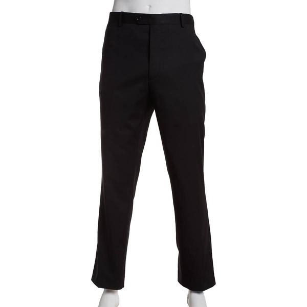 Mens Adolfo Solid Portly Suit Pants - Black