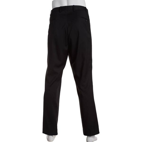 Mens Adolfo Solid Portly Suit Pants - Black alternate view