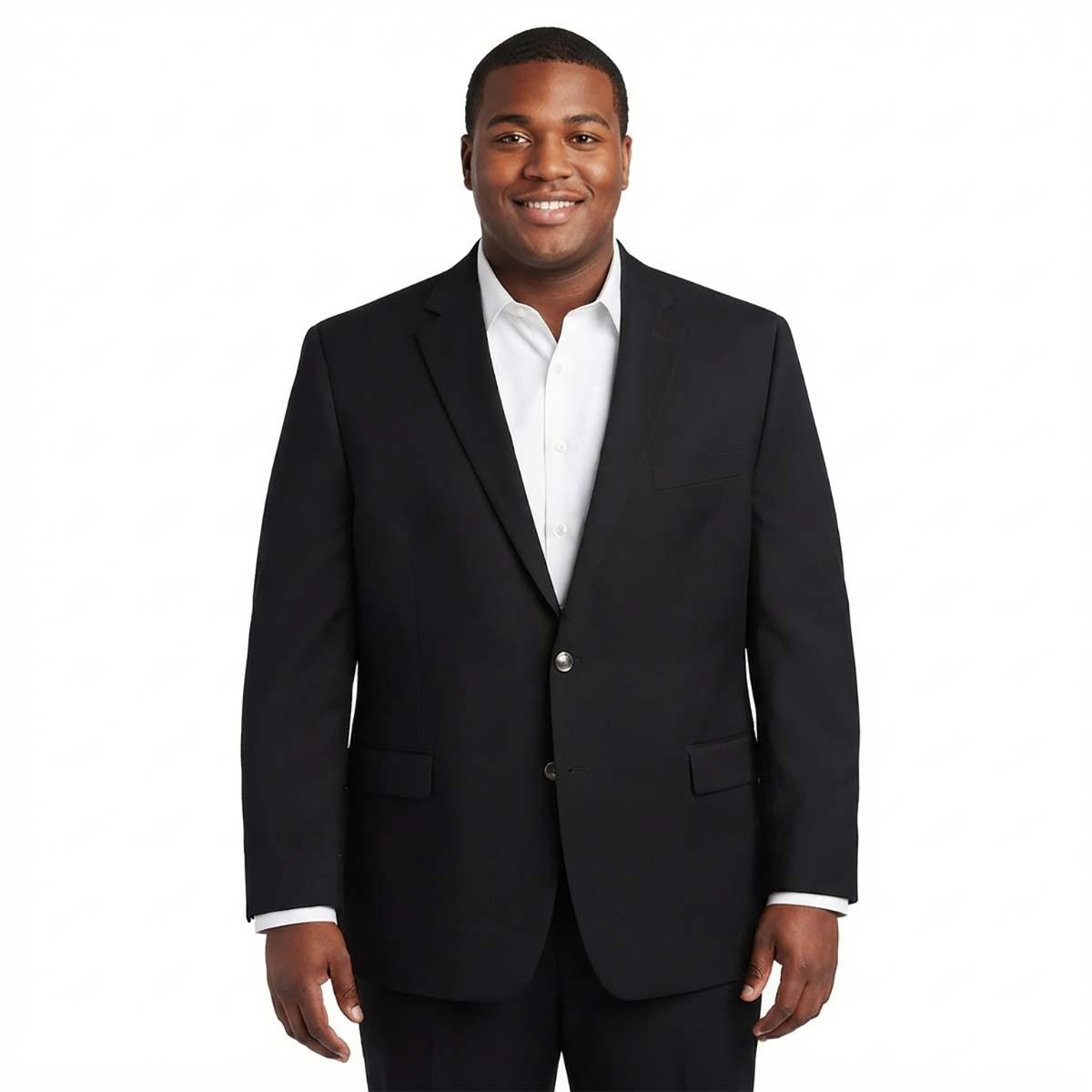 Mens Preswick & Moore(R) Portly Blazer - Black