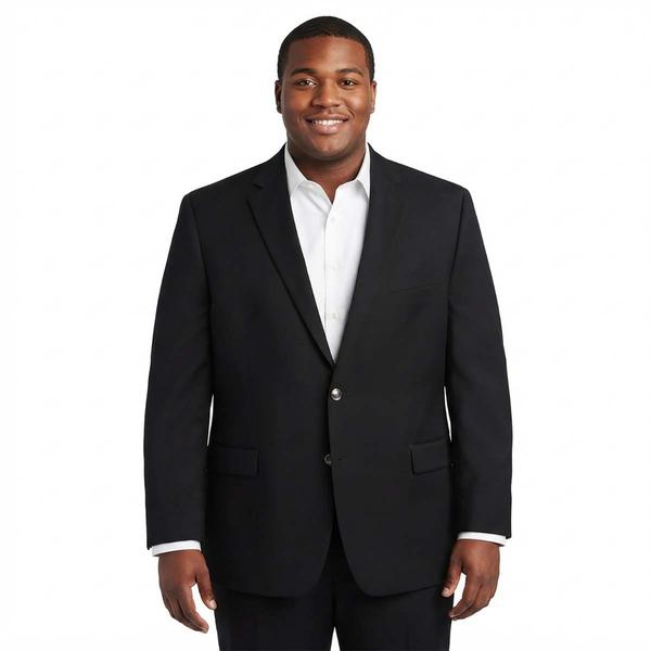 Mens Preswick & Moore(R) Portly Blazer - Black