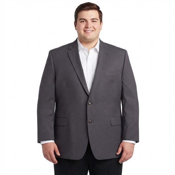 Mens Preswick & Moore(R) Portly Blazer - Grey