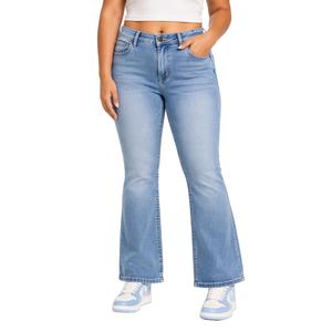 Juniors Plus Gogo Rhinestone Horseshoe Back Pocket Bootcut Jeans alternate view