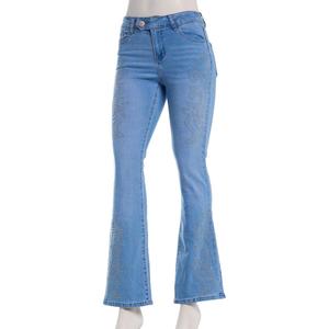 Juniors Gogo Jeans Mid Rise Extended Bootcut Jeans w/ Embroidery alternate view