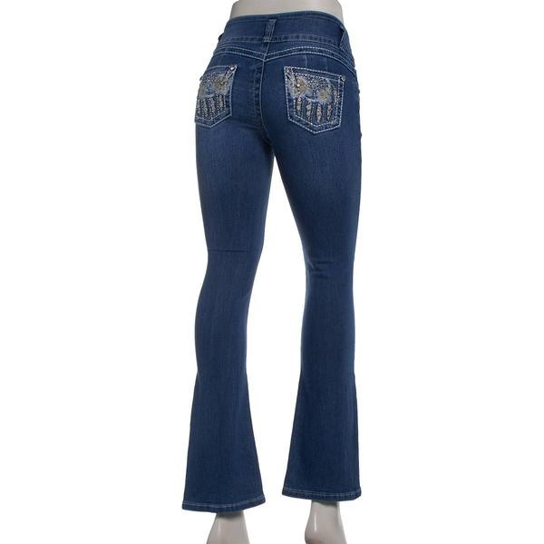 Juniors Gogo Jeans 3 Button Dreamcatcher High Rise Push Up Jeans alternate view