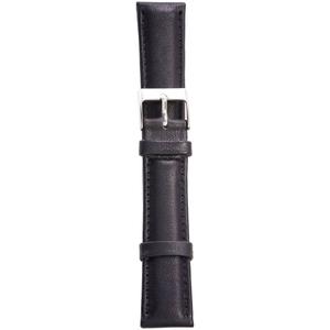 Unisex Watchbands 2 Go Padded Calfskin Leather Watch Band - Black