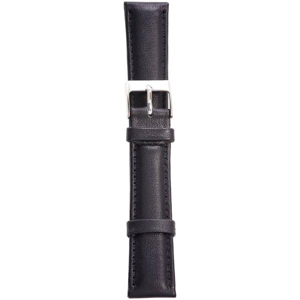 Unisex Watchbands 2 Go Padded Calfskin Leather Watch Band - Black
