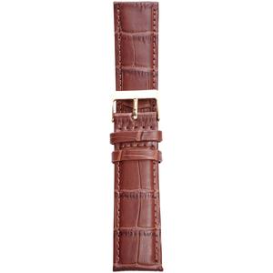 Unisex Watchbands 2 Go Brown Croco Calfskin Leather Band