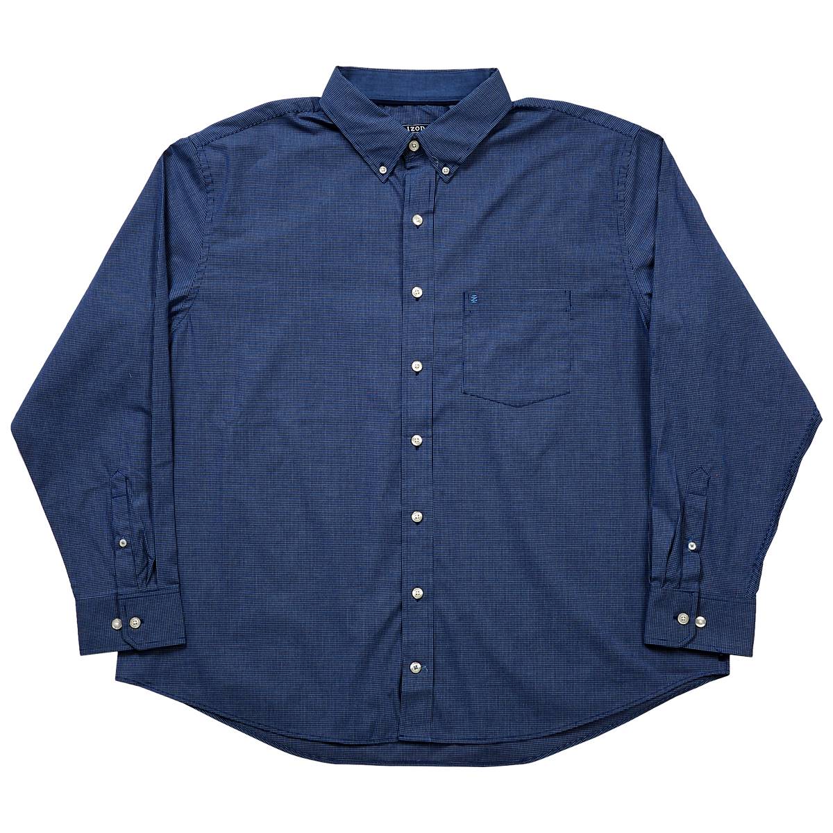 Mens Big & Tall IZOD(R) Performance Button Down Shirt - Estate Blue