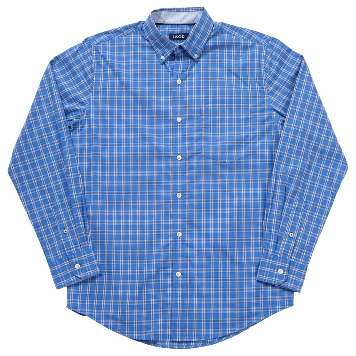 Mens IZOD(R) Performance Comfort Plaid Button Down Shirt