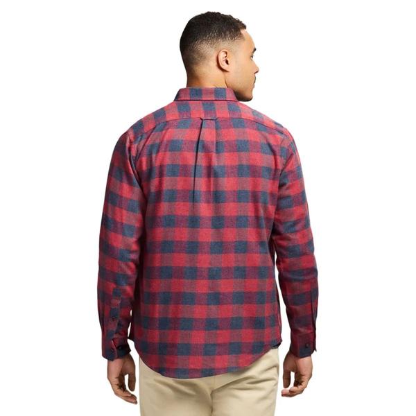 Mens IZOD(R) Long Sleeve Stratton Flannel Shirt - Velvet Maroon alternate view
