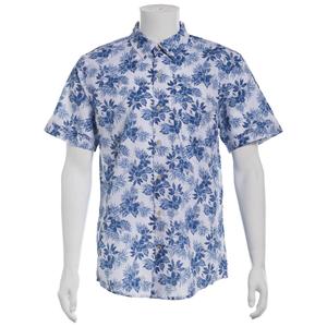 Mens IZOD(R) Floral Chambray Button Down Shirt - Bright White