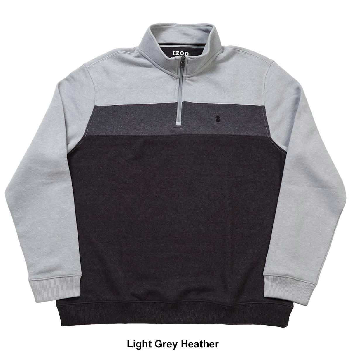 IZOD Mens IZOD(R) Color Block 1/4 Zip Pullover Sweater
