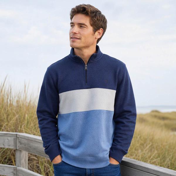 Mens IZOD(R) Jasper Fleece Color Block 1/4 Zip Sweatshirt