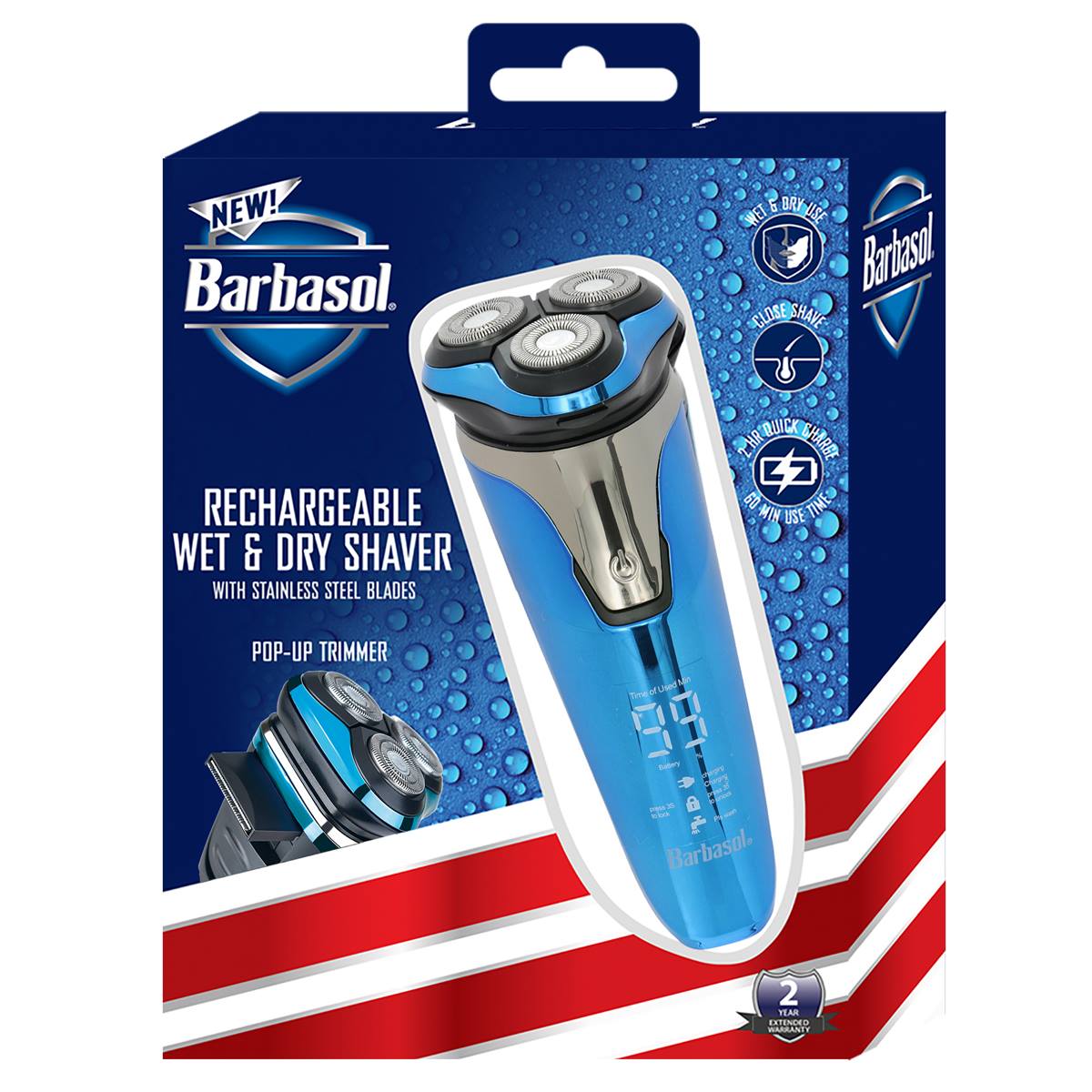 Barbasol Advanced Rotary Shaver With LCD