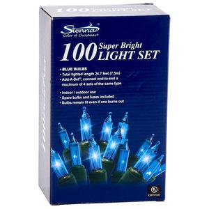 Sienna Super Bright Blue Color 100 Light Set