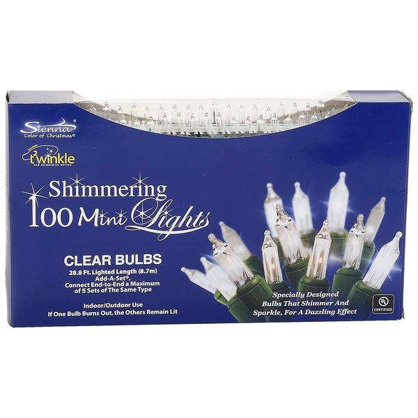 Add-A-Set(R) Sienna Shimmering Clear 100 Light Set