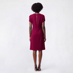 Womens Harper 241 Tulip Sleeve Crew Neck A-Line Dress alternate view
