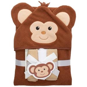 Jamberries 3D Monkey Hooded Towel W/ 3 Washcloths