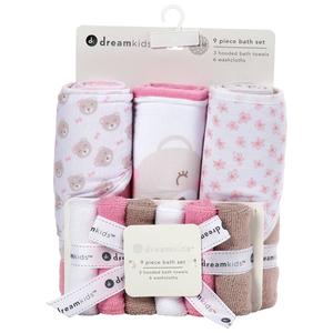 Little Celebrity 9pc. Bear & Flowers Bath Set