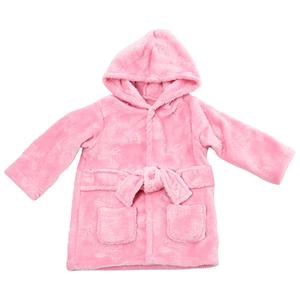 Baby Girl Little Celebrity(tm) Bow Robe W/ Hood - Pink