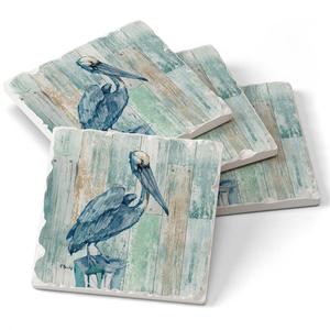Thirstystone 4pk. 4.25in. Arianna Pelican Square Coasters Set alternate view