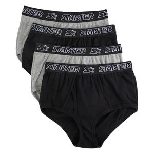 Mens Starter(R) 4pk. Solid Briefs