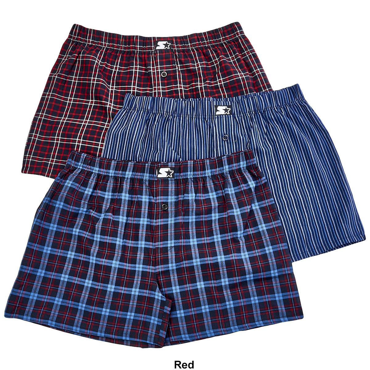 Mens Starter 3pk Woven Boxers