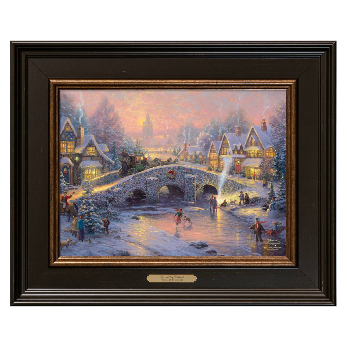 Thomas Kinkade Studios The Spirit Of Christmas Classic Print