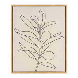 Artisan Home Leaves I Outline Canvas Wall Decor
