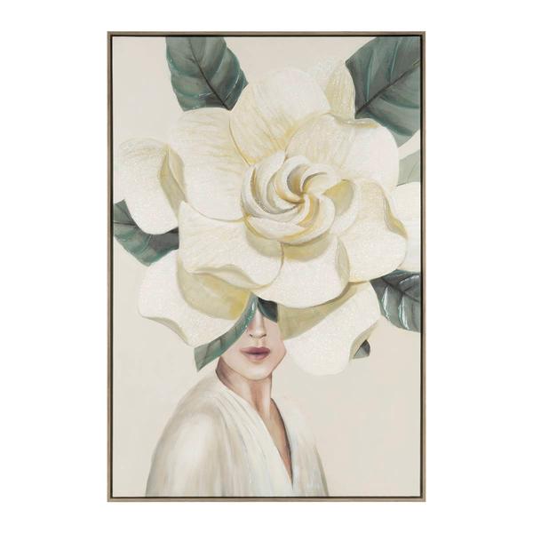 Artisan Home Lady Gardenia Canvas Wall Decor