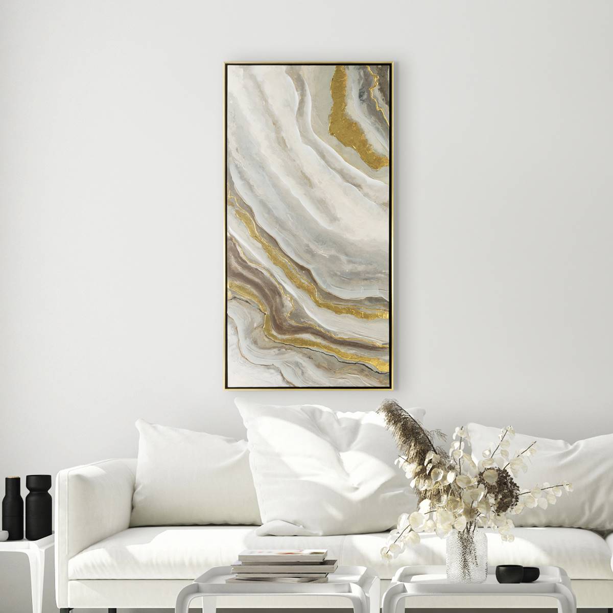 Artisan Home Golden Swell I Abstract Canvas Wall Decor