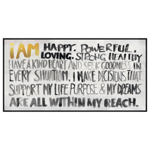 Artisan Home I Am Graffiti Canvas Wall Decor