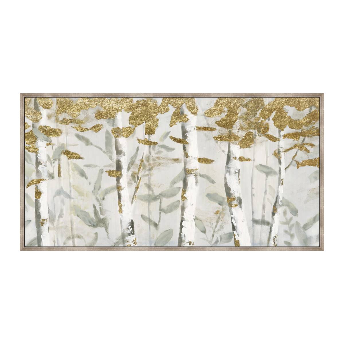 Artisan Home Gold Leaves Canvas Wall Decor