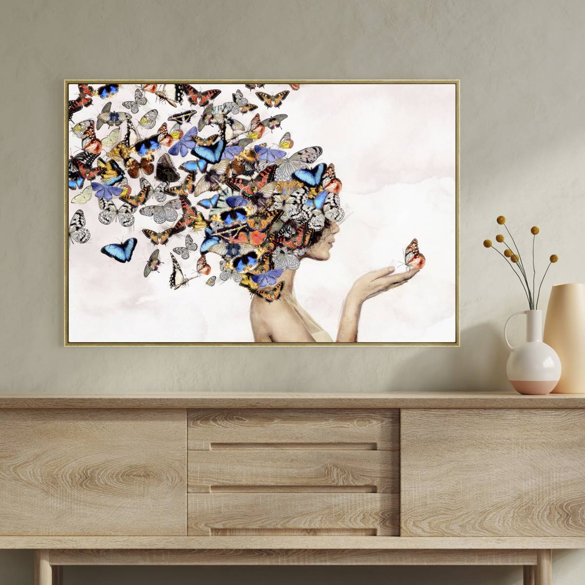 Artisan Home Butterfly Wishes Canvas Wall Decor