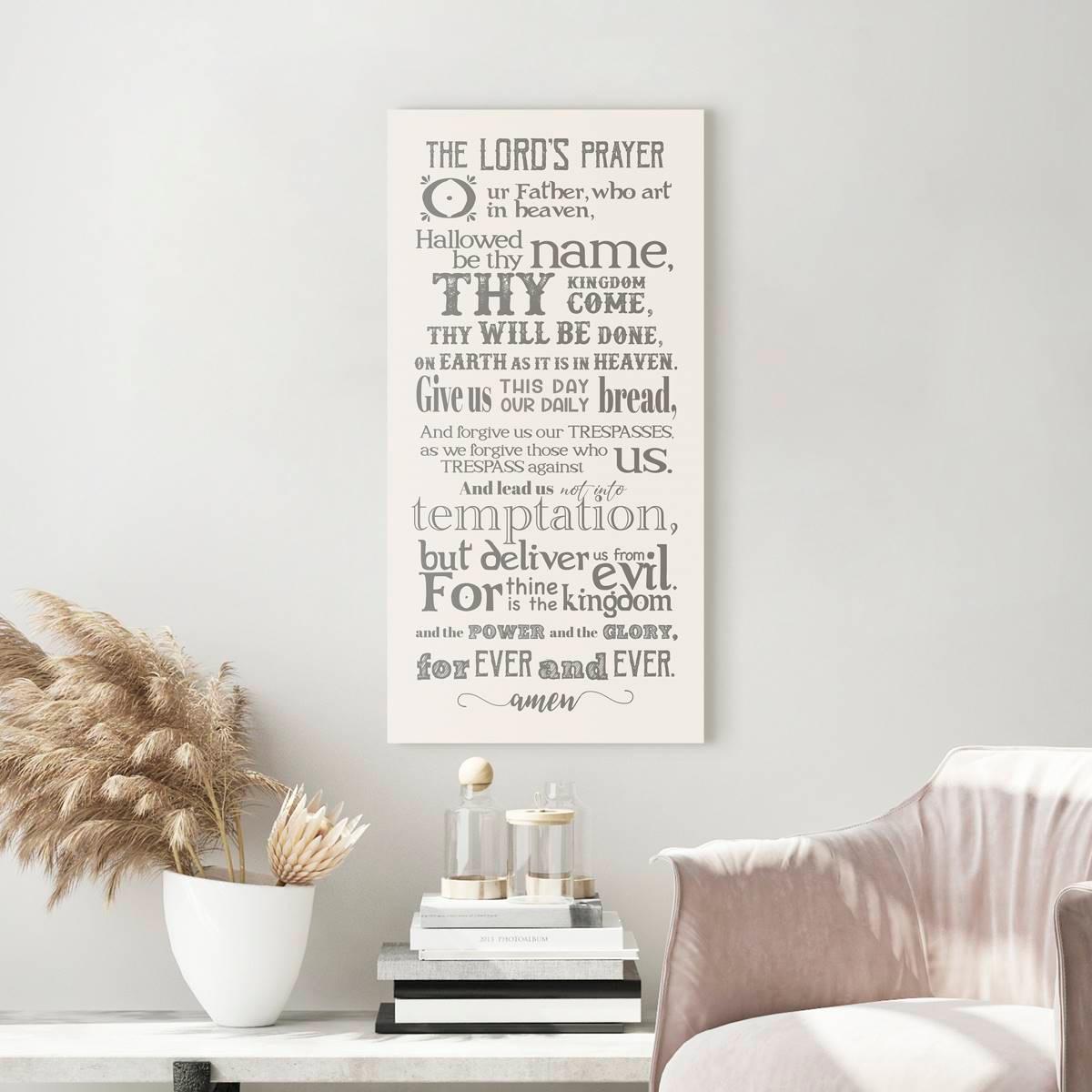 Artisan Home The Lord's Prayer Canvas Wall Decor