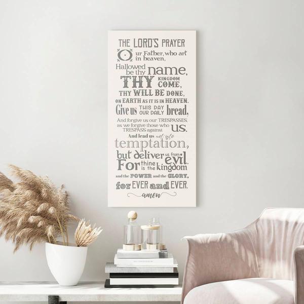 Artisan Home The Lord's Prayer Canvas Wall Decor alternate view
