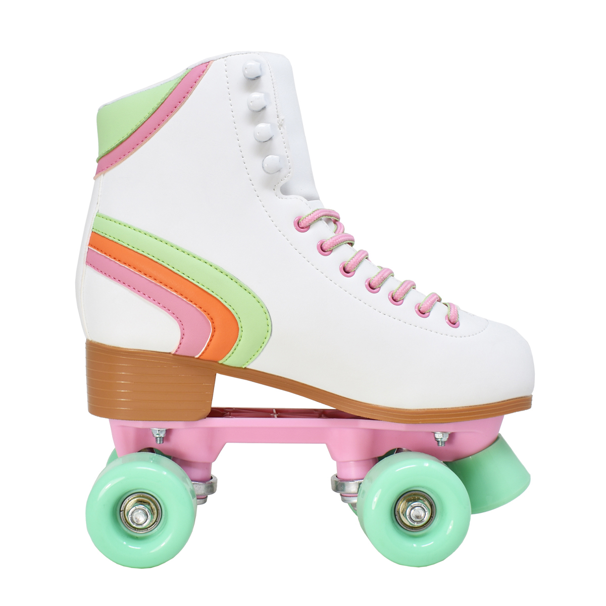 Womens Cosmic Skates Retro Stripe Roller Skates