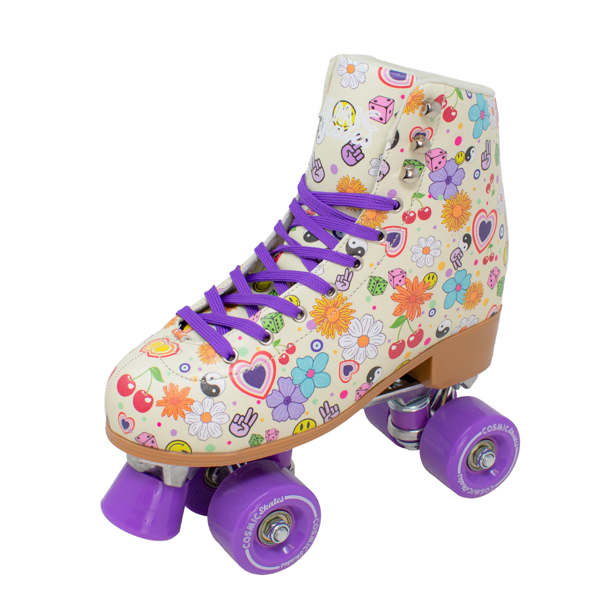 Womens Cosmic Skates Cheryl Retro Print Roller Skates