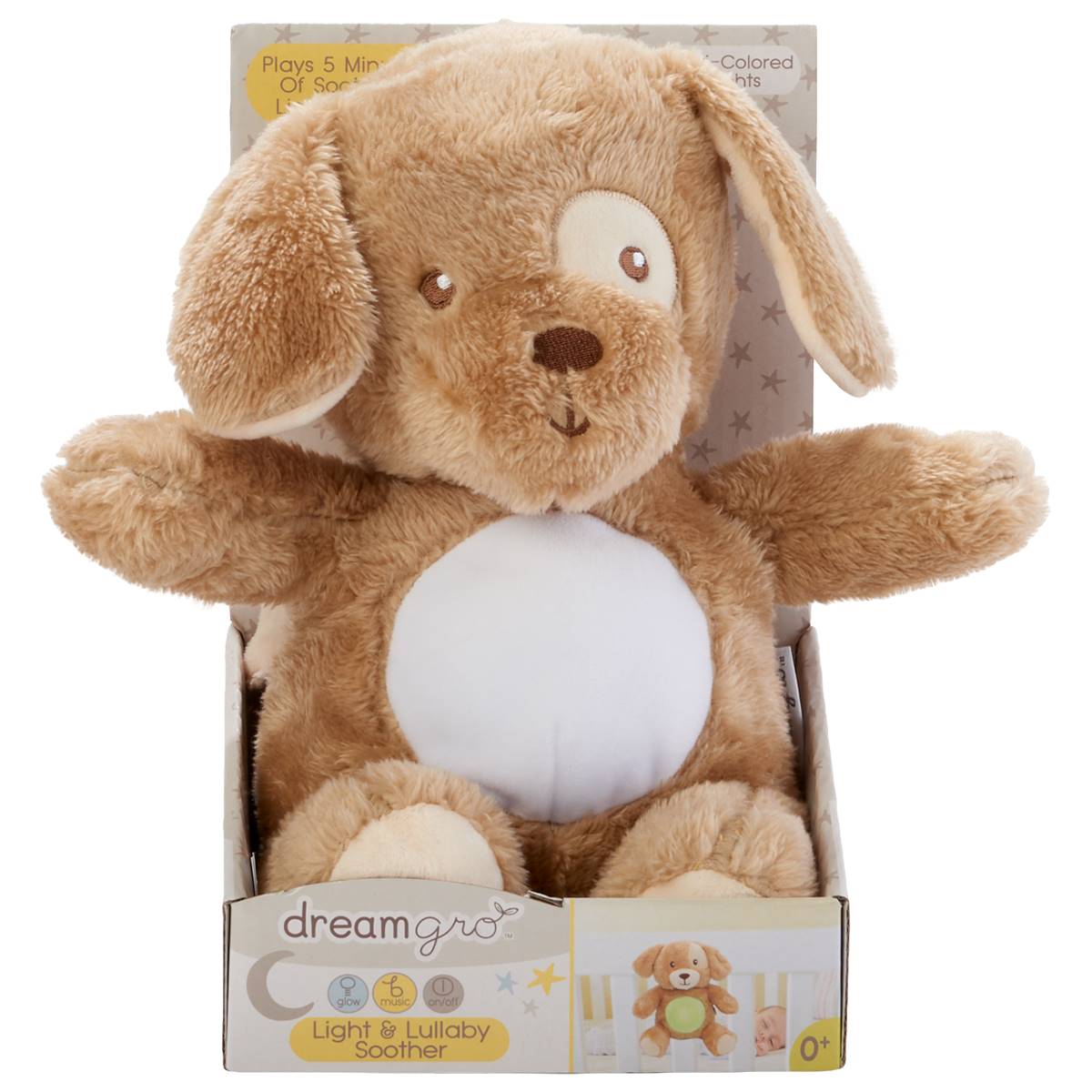 DreamGro(R) Plush Puppy Light & Lullaby Soother