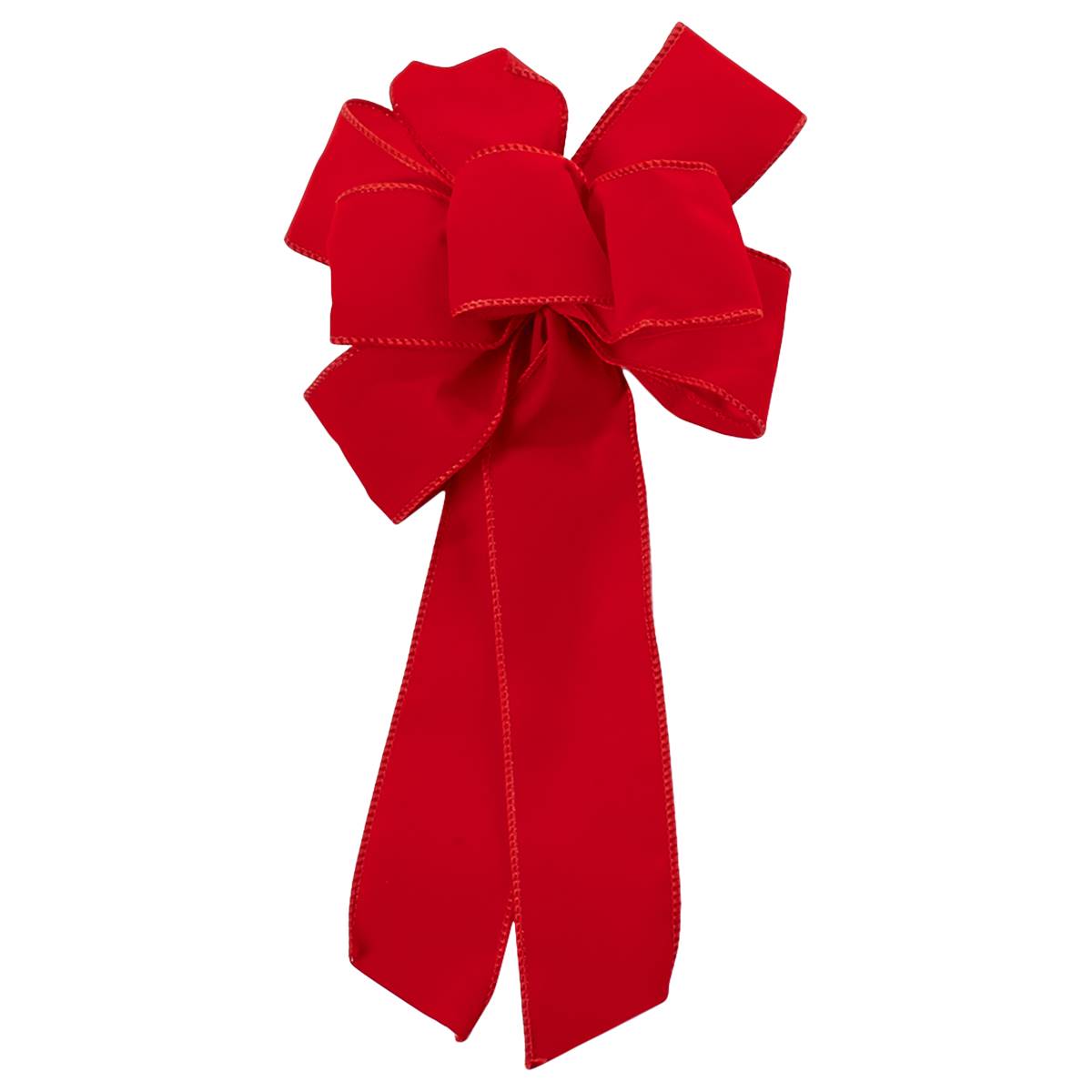 Festive Designer Red Bow With 6 Loops